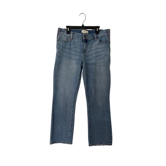 Hatch Cropped Raw Hem Maternity Denim Jeans Size 28 - Picture 4 of 6
